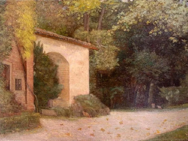 1856-Norberto Pazzini - Villa nel parco
